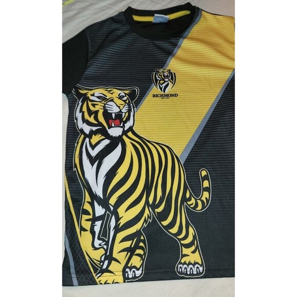RICHMOND TIGERS afl youth shirt size 10 Australian Football League preowned B2 - Picture 1 of 11